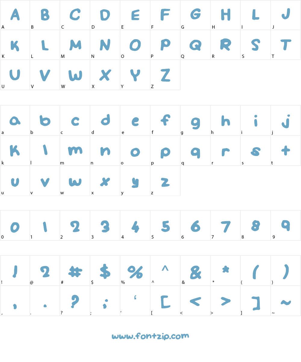 SmallandSircular Font Character